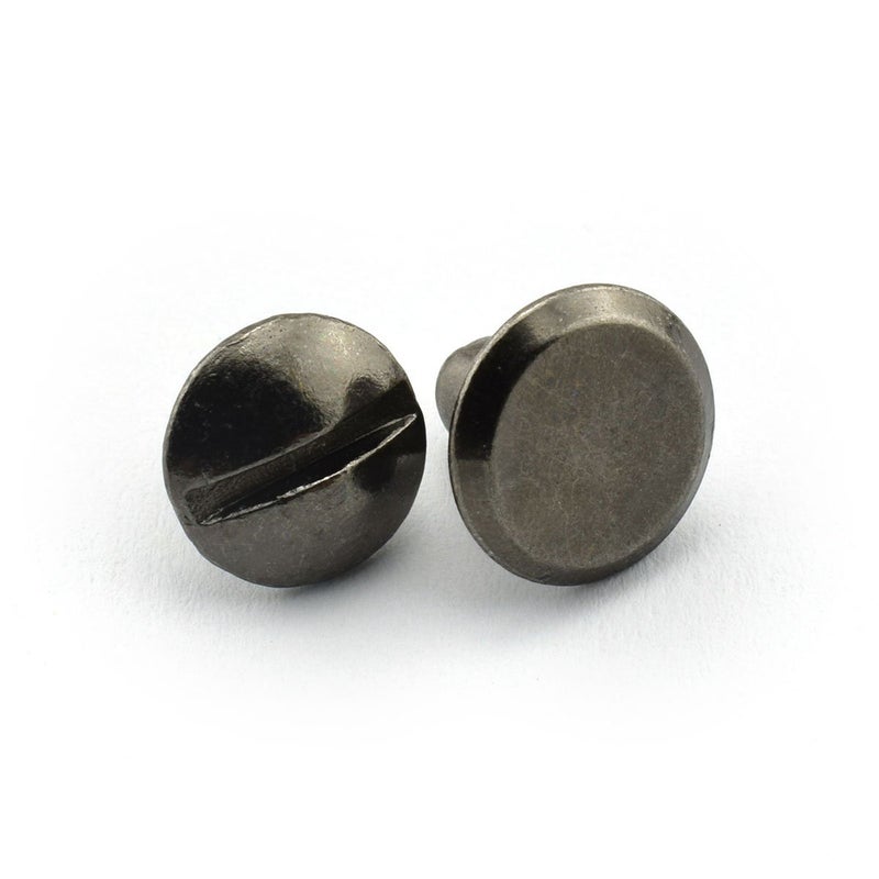 LQ Industrial براغي ربط لكتاب LQ الصناعية 15 مجموعة براغي رأس دائري مشقوق من الصلب الكربوني 1/4" أسود - Image 4